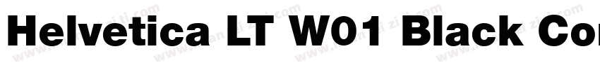 Helvetica LT W01 Black Cond字体转换